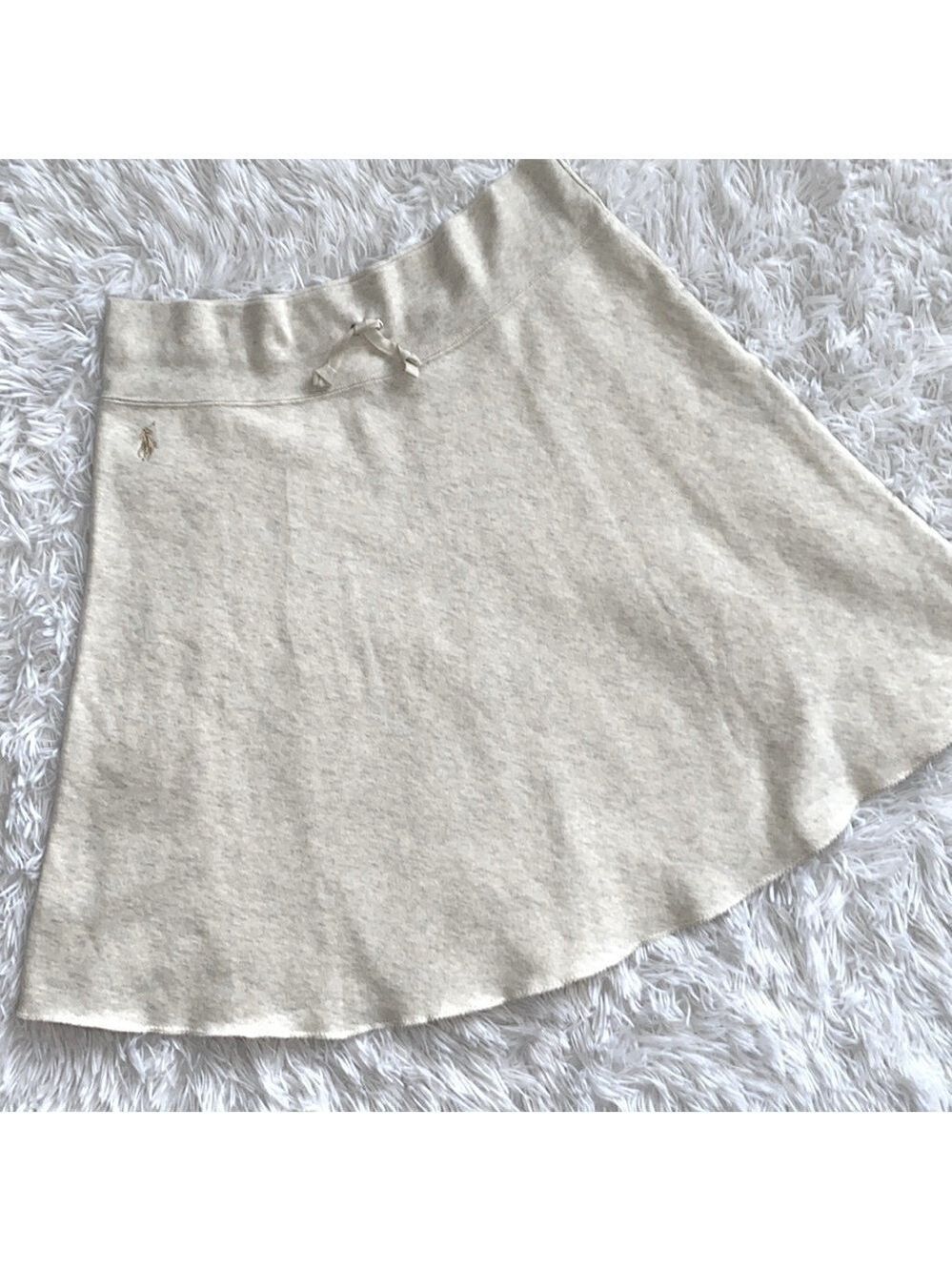 NWOT Ralph Lauren butter cream Heather gray sweatshirt mat skirt